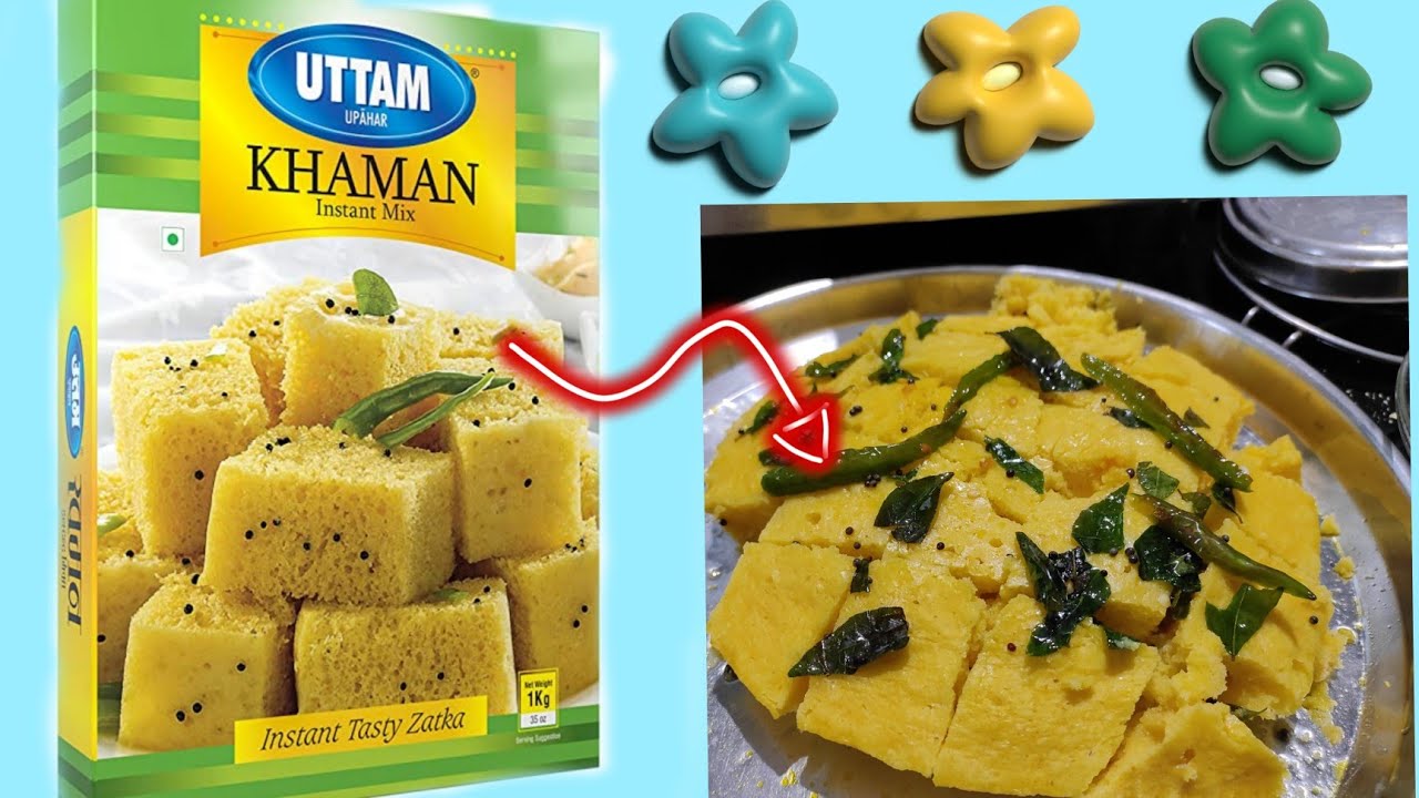 Khaman dhokla recipe with uttam  premix powder 🥰🥰