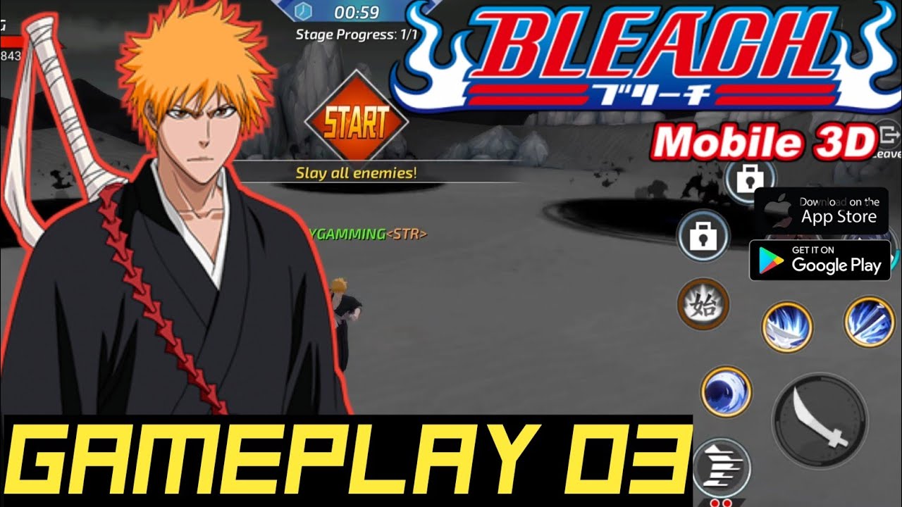 Bleach Mobile 3D - Gameplay Part 03 - Game Mobile - ( ios,android ) - ZeyGamminG Official