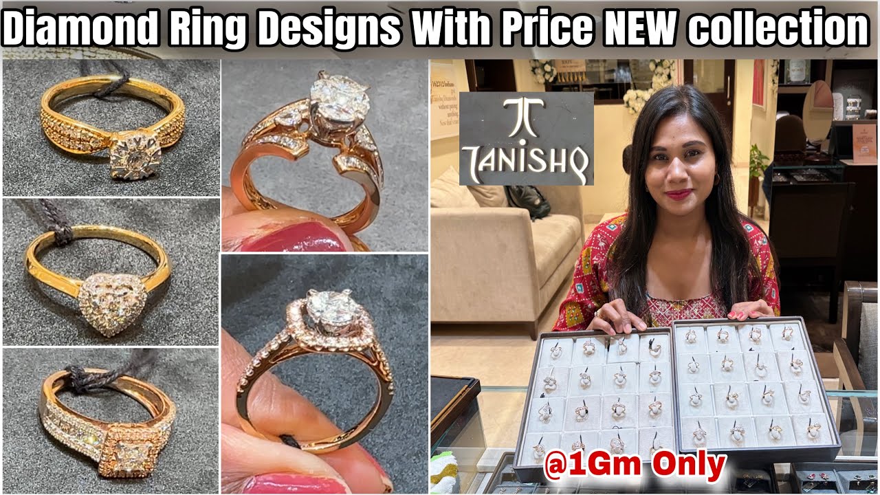 Tanishq Latest Diamond Ring Designs @Rs.16000💍 Starts Huge Diamond Rings| Light Weight Diamond Rings