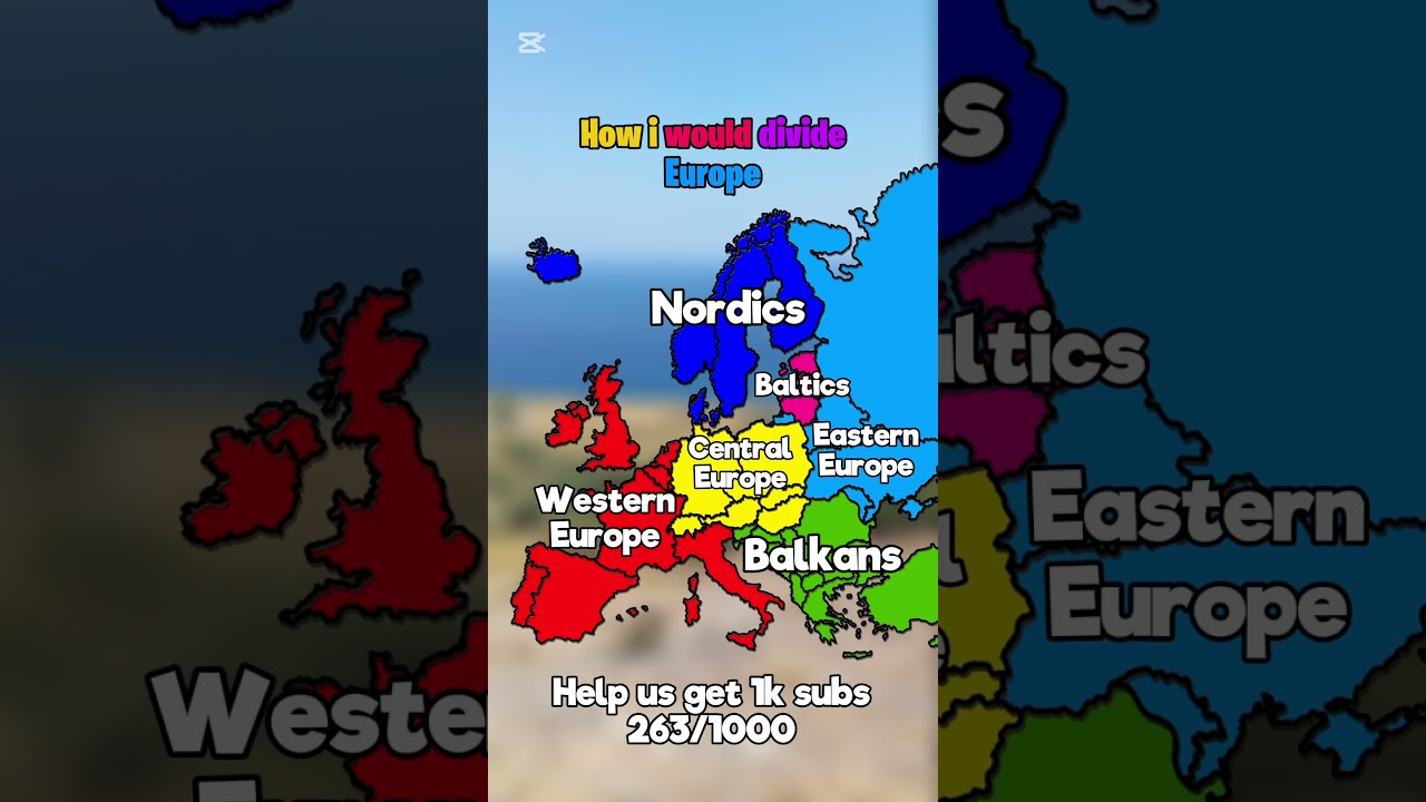 How i would divide europe | #map #maps #mapping #europe