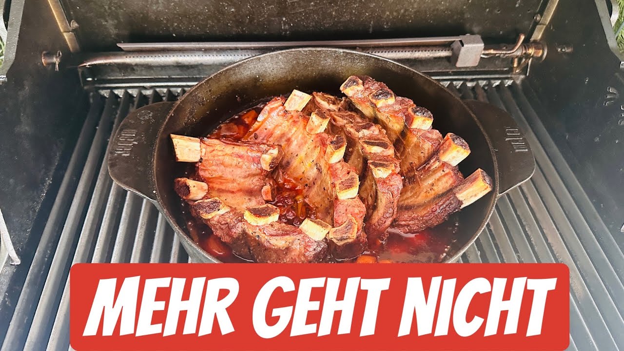 BEEF RIBS aus dem Dutch Oven| Guinness BEER