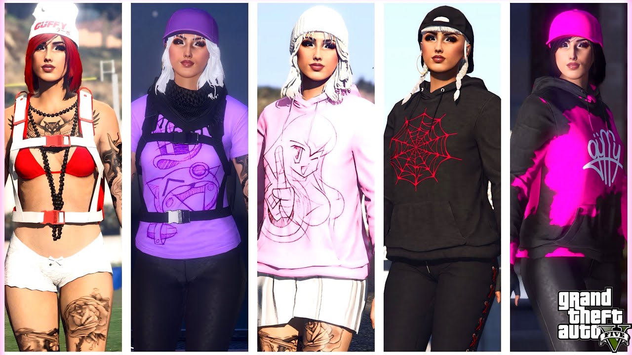 GTA V | 15 CUTE FEMALE OUTFITS (AGENTS OF SABOTAGE DLC) 🌸