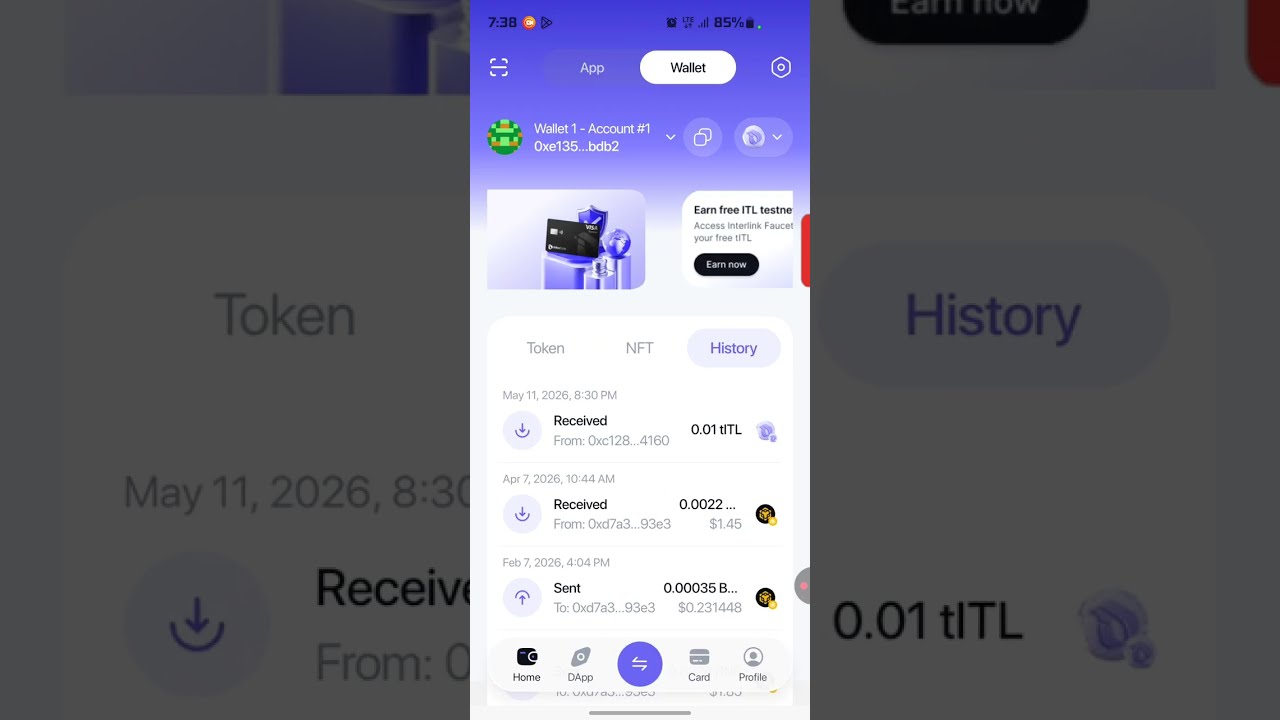 Claim your interlink testnet token 