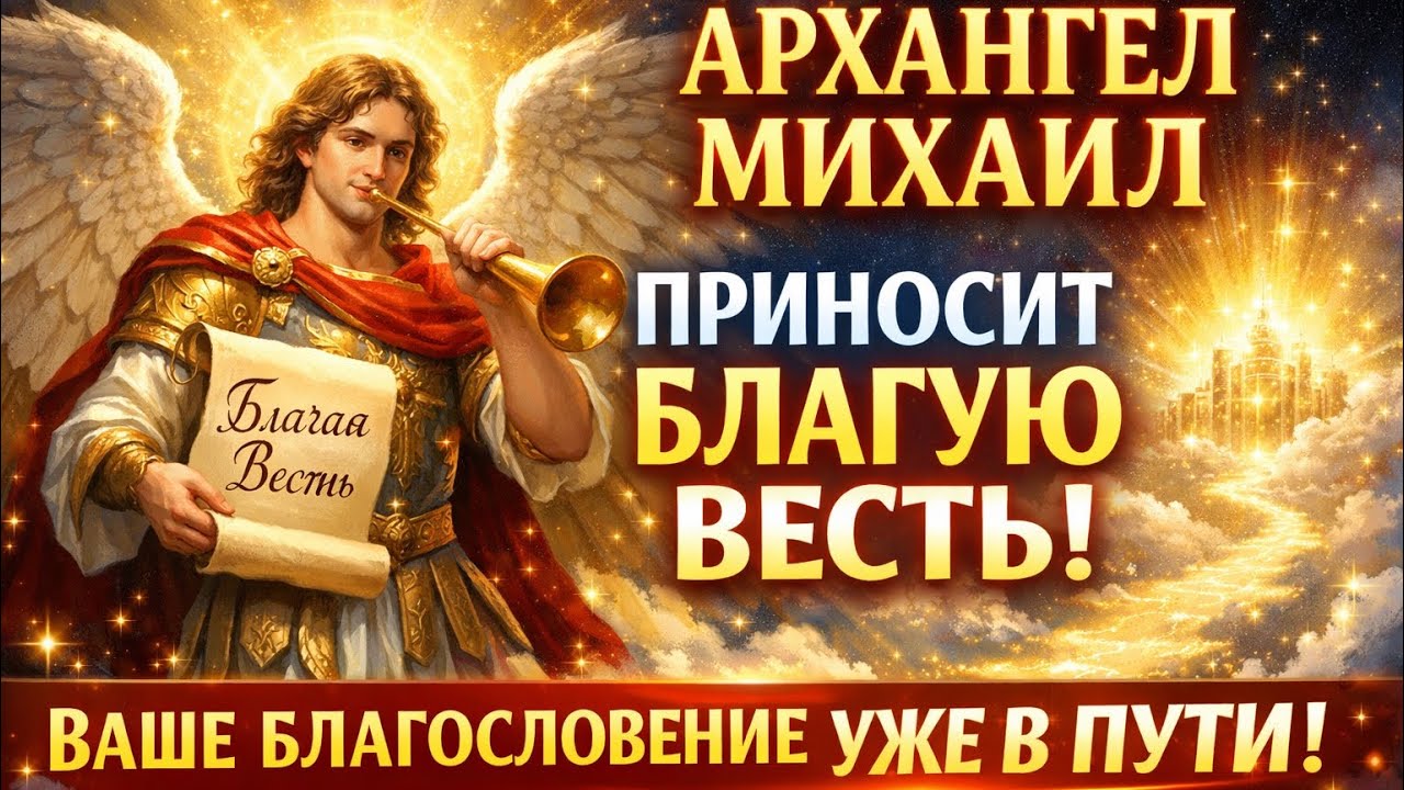 Архангел Михаил приносит благую весть ✨ Ваше благословение уже в пути