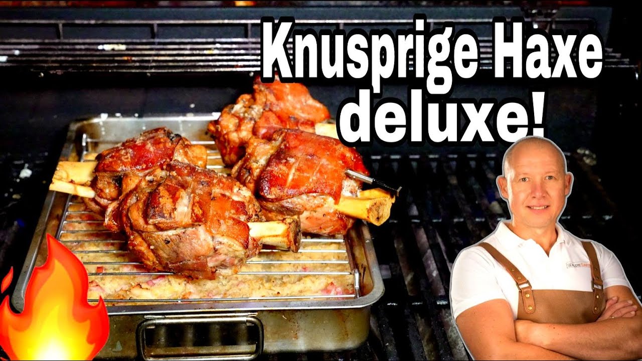 Knusprige Schweinshaxe mit Sauerkraut – Perfekt vom Gasgrill!