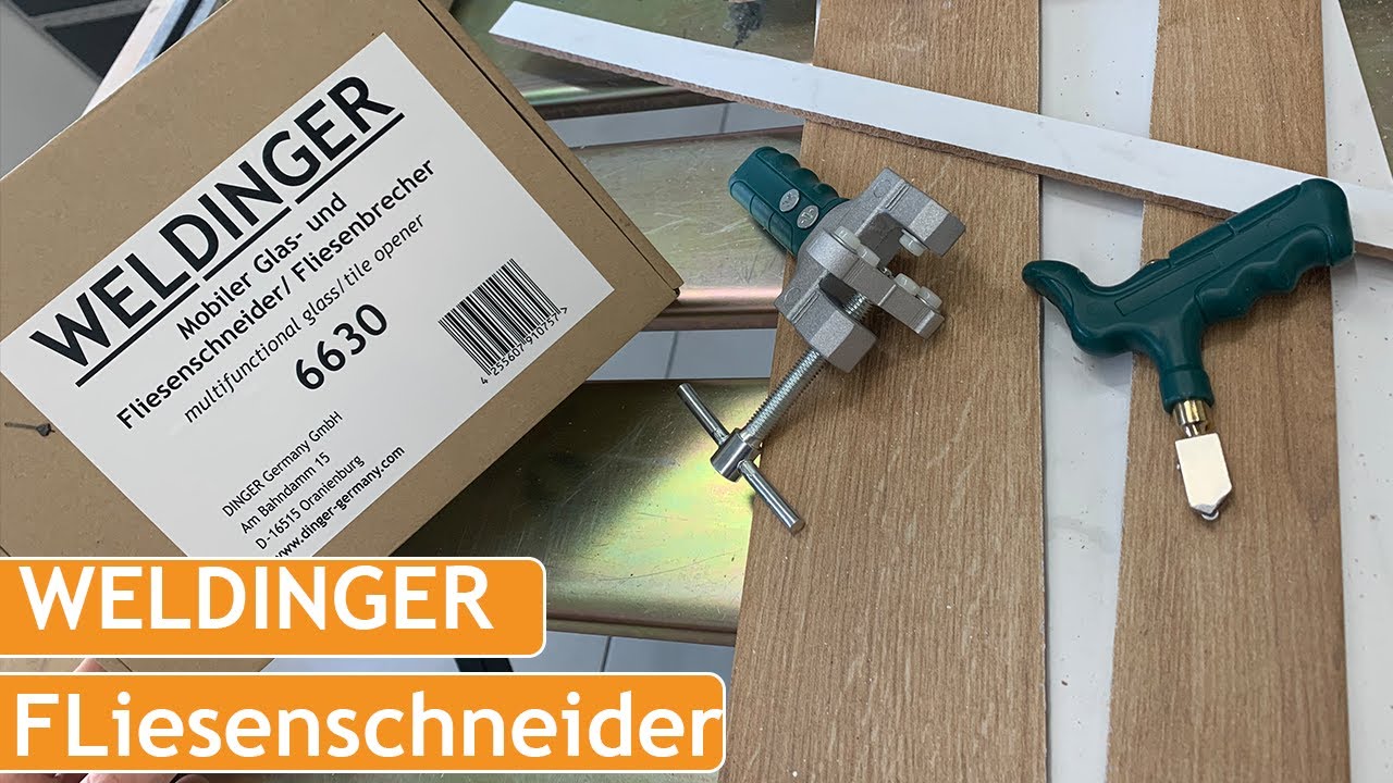 Mobiler Glas- und Fliesenschneider von WELDINGER | Fliesenbrecher Glasschneider mit Gewinnspiel