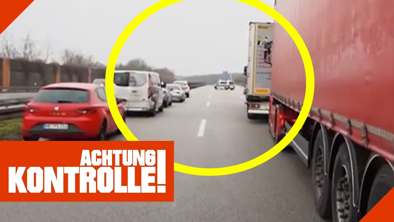 Vollsperrung auf der Autobahn! Geplatzter Motor auf Autobahn! | Achtung Kontrolle | Kabel Ein