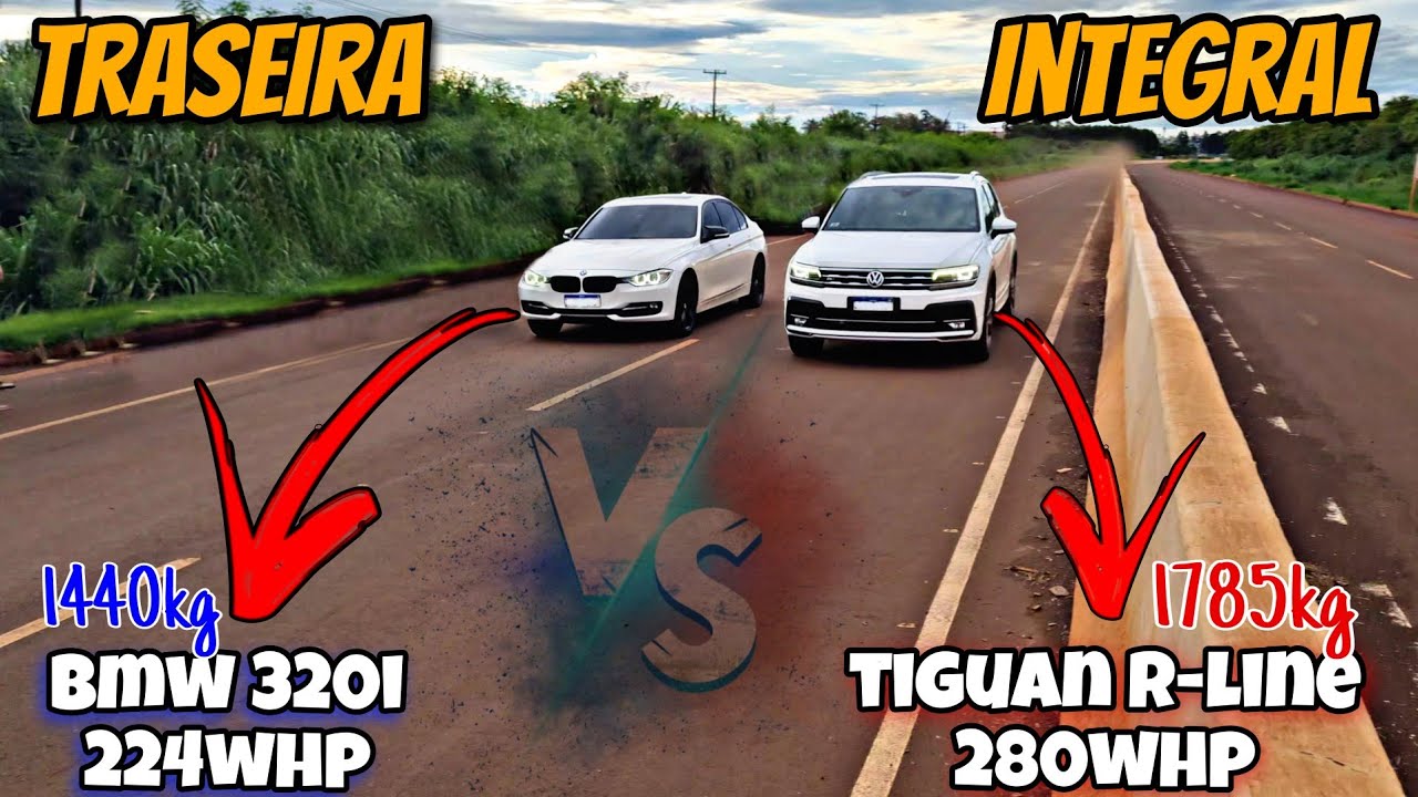 🔥🚀VW TIGUAN VS BMW 320I// NÃO DA PRA ACREDITAR NO RESULTADO