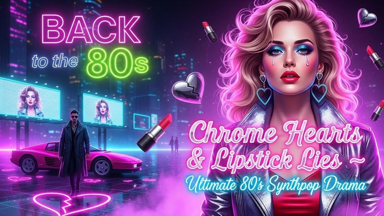 Chrome Hearts & Lipstick Lies 💔 | Ultimate 80s Synthpop Drama – Modern Talking Style