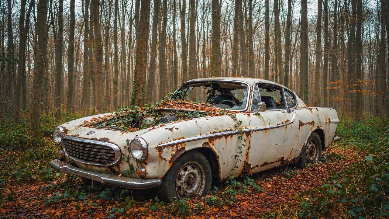 Asmr Car Restoration! Full Restoration of a 1963 Volvo P1800S from Total Disrepair to Looking New