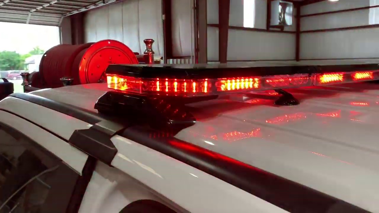 Demo of Code3's new 21TR Matrix MC Lightbar & Z3 Matrix Siren/Light Control West Warning Equipment