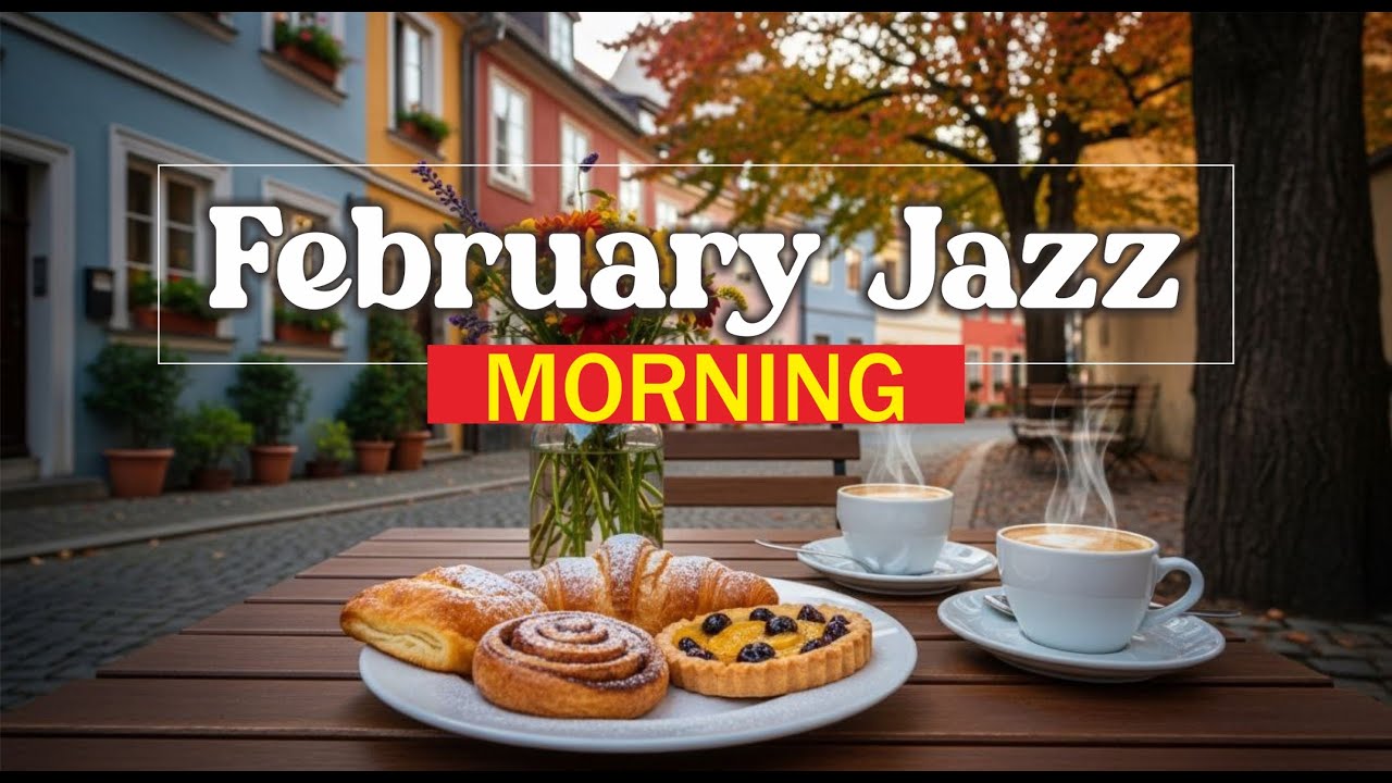 Happy Morning Jazz☕ February Bossa Nova Instrumental & Relaxing Jazz Cafe Music for Studying'