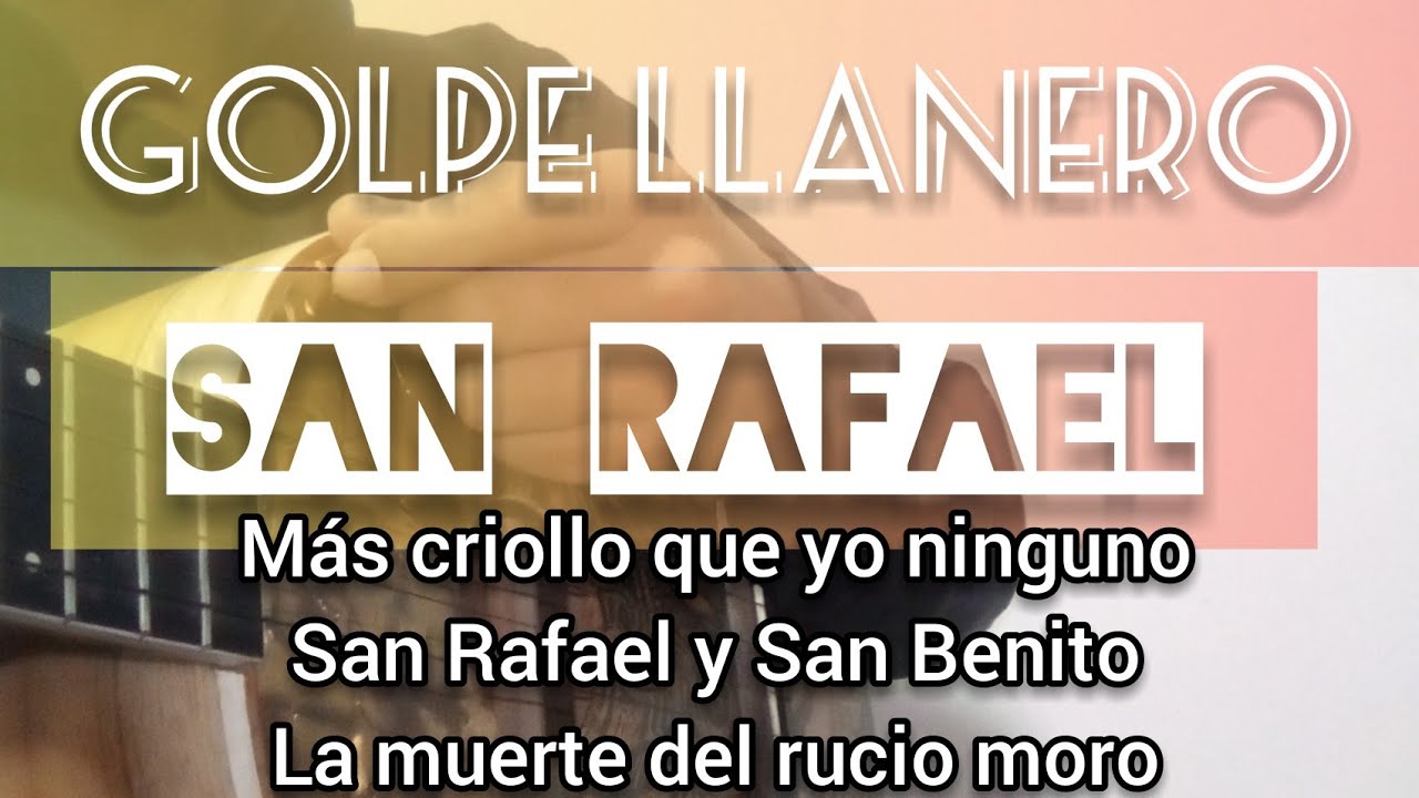 como tocar un San Rafael en el cuatro cifrado acordes la muerte del rucio moro mas criollo ninguno
