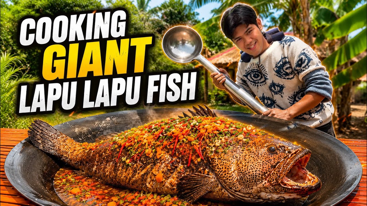 COOKING GIANT LAPU LAPU FISH|ALEXIS VINES