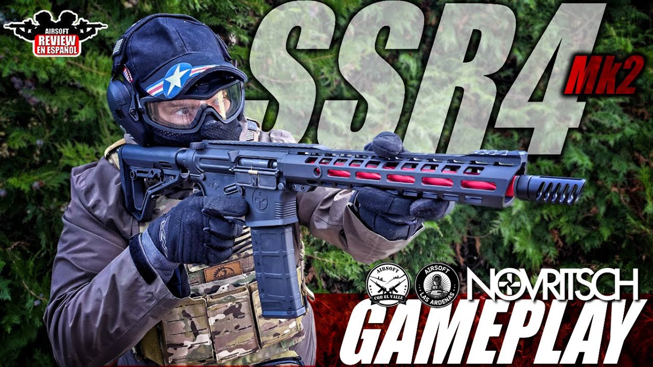 SSR4 Mk2 Novritsch Gameplay ! 15 Bajas en una sola jugada en CQB | Airsoft Review en Español