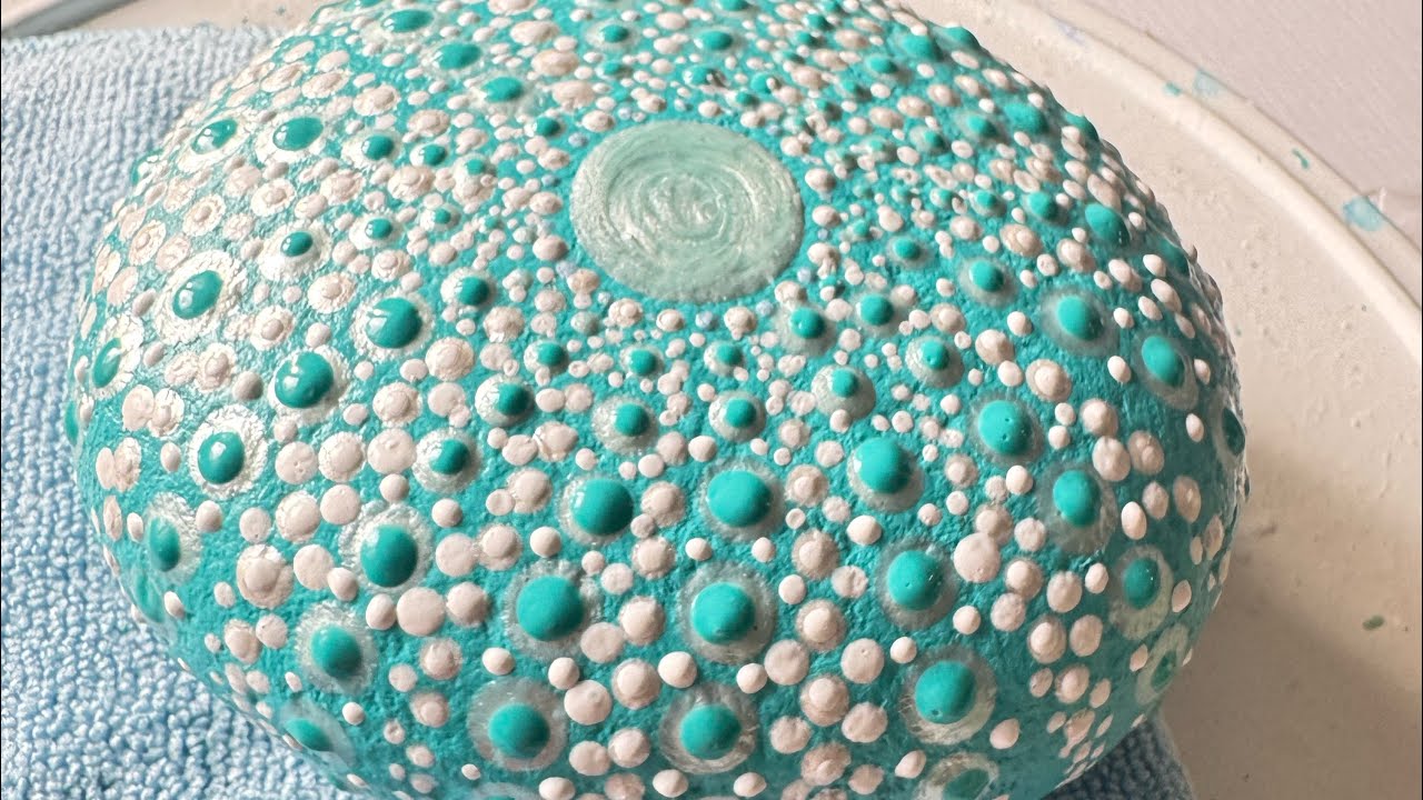 Tanya Blake is live! Sea Urchin Calm” – Original Hand-Dotted Rocky 