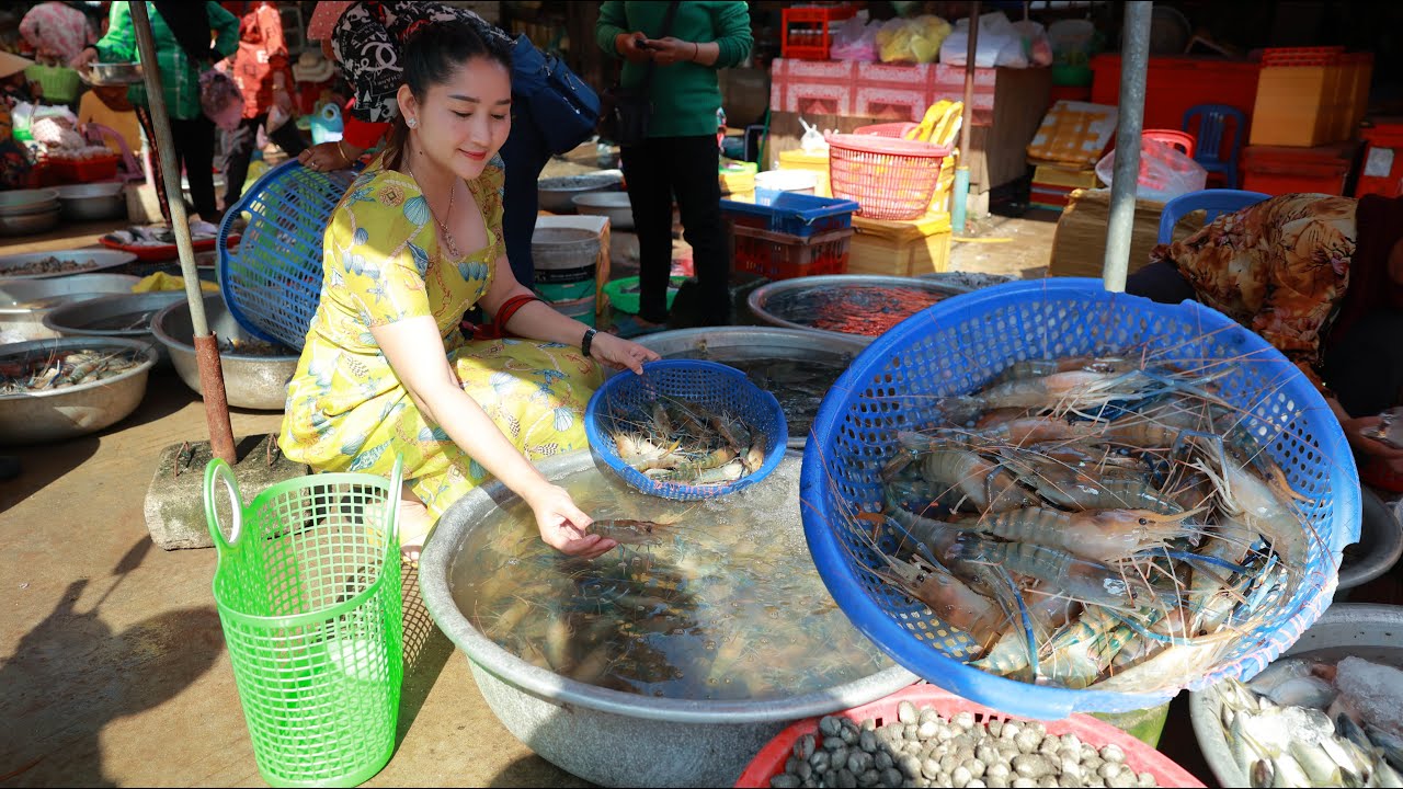 RIVER PRAWN COOK | Buy River Prawn for cooking Tofu | River Prawn Recipe | Market Show