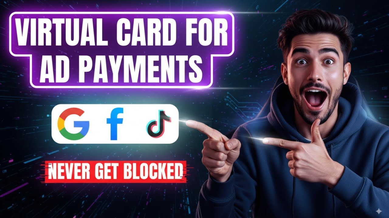 Virtual card for ad payments: Facebook Ads, Google Ads, TikTok Ads without blocks