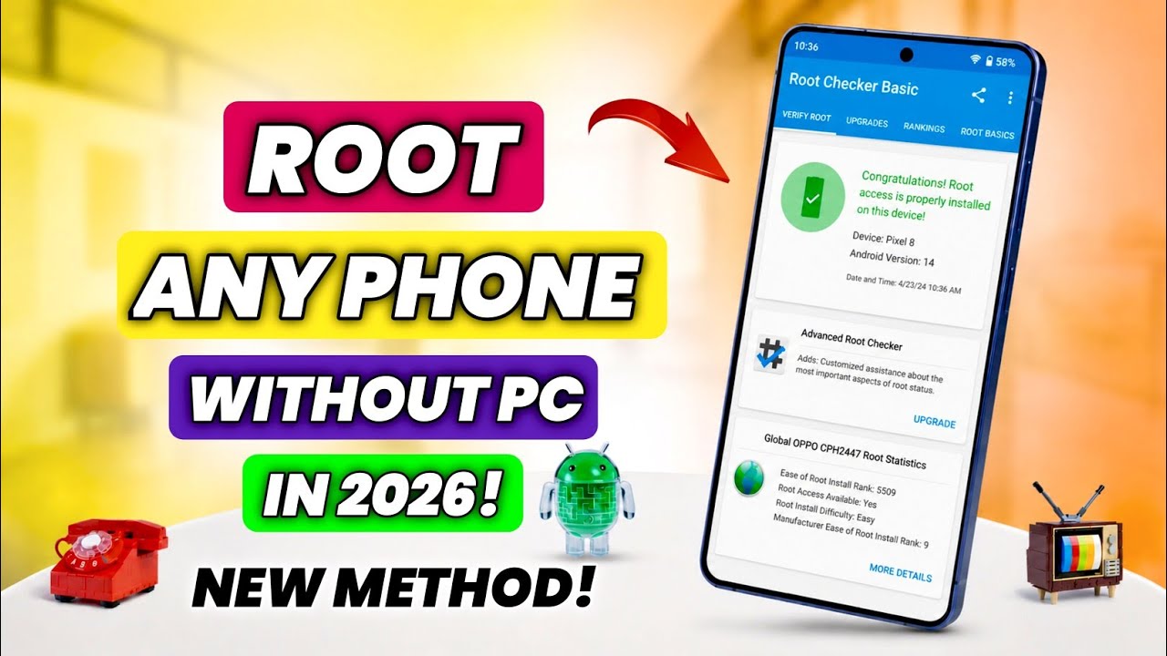 Root Any Android Device 2026 | Permanent Root No PC Required