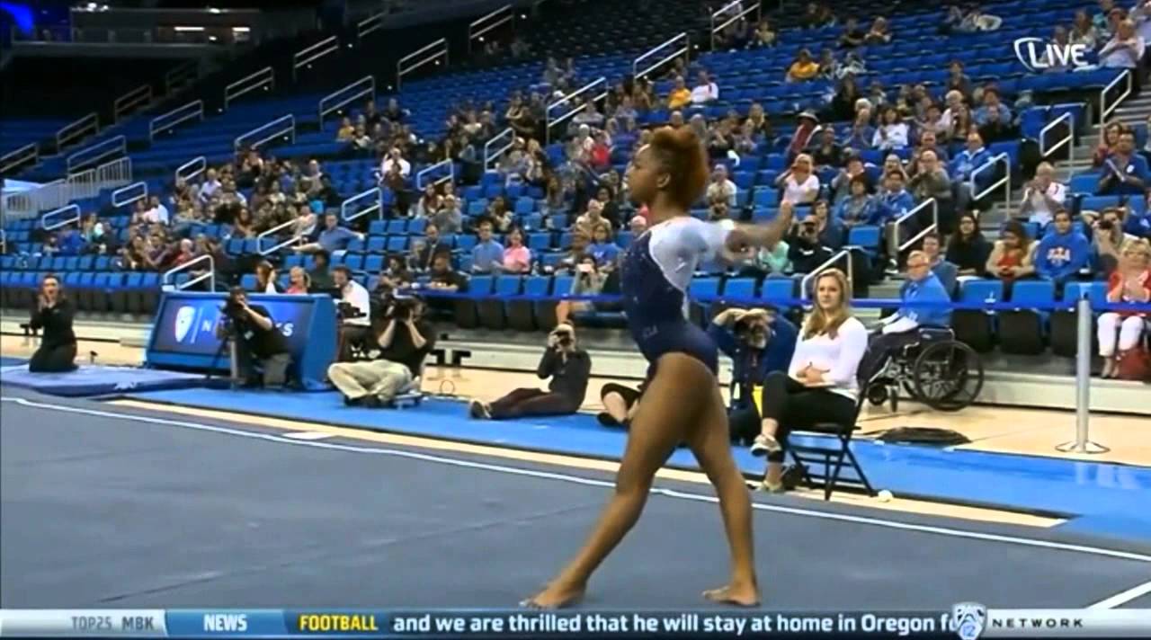 Sadiqua Bynum (UCLA) 2015 Floor vs Washington 9.925