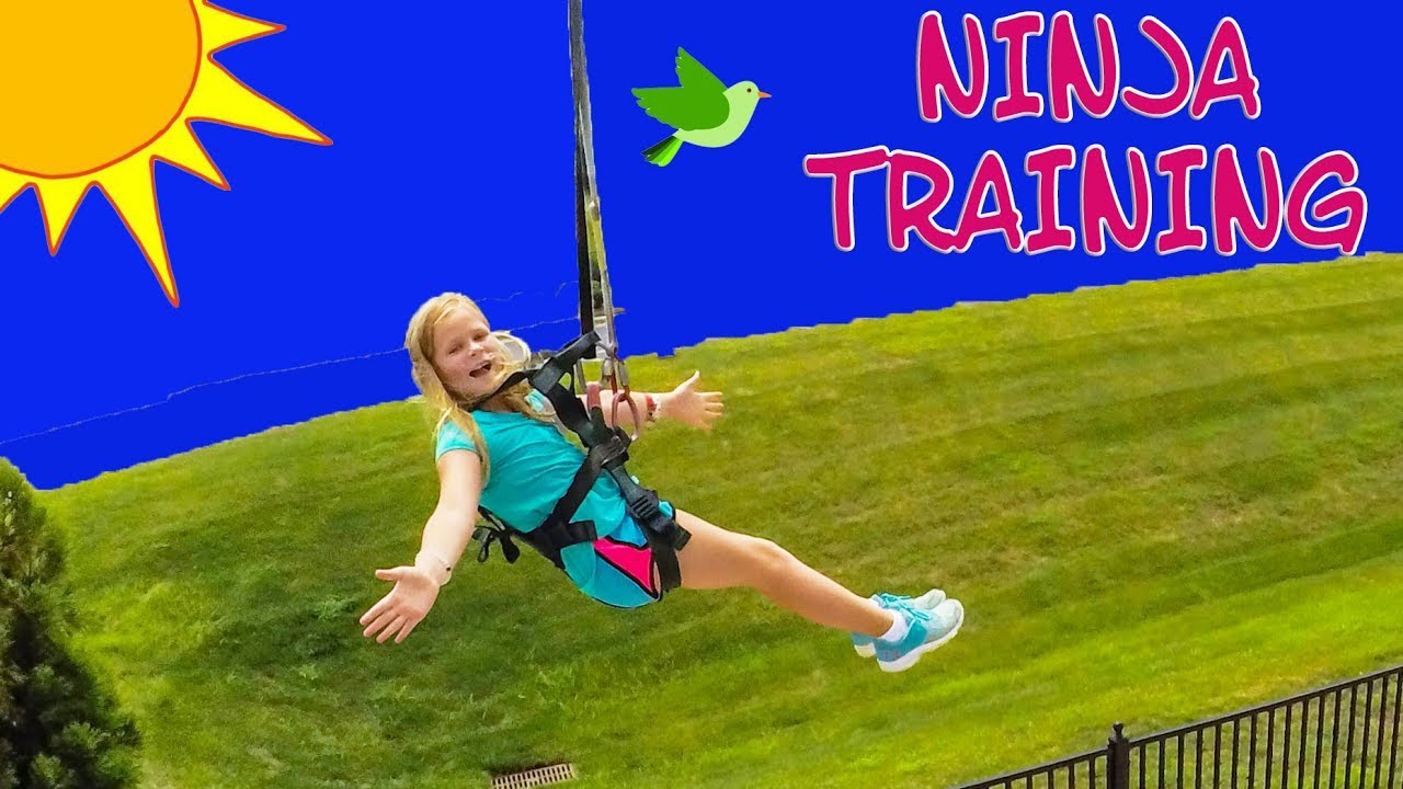 Assistant Tries the Ninja Training Ropes Course and Zip Lines