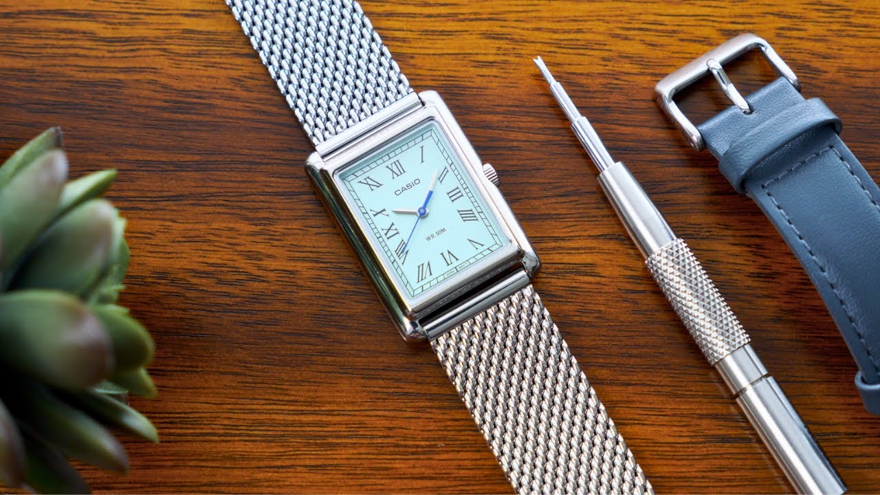 Casio Tank Must Tiffany Blue LTP-B165L - Milanese Mesh Band