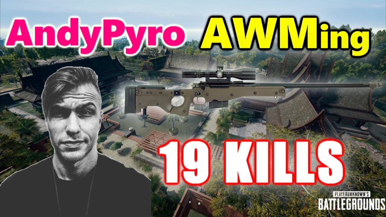 PUBG - AndyPyro - 19 KILLS - AWMing in Sanhok! SOLO vs SQUADS