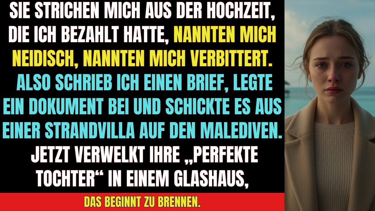 Sie nannten mich eifersüchtig & bitter – ein Brief aus den Malediven änderte ALLES