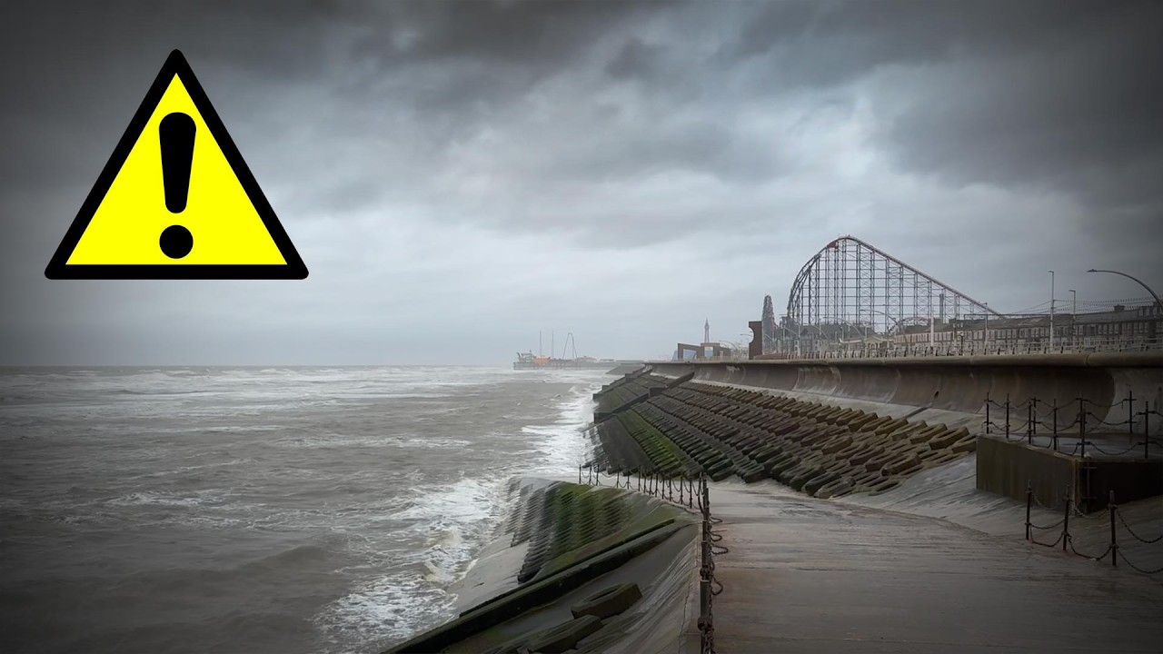 Дикий и ветреный Блэкпул 💨☔️⚠️