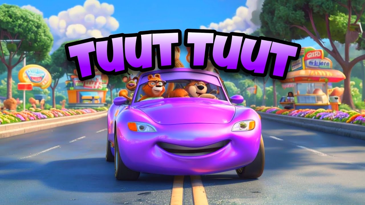Tierische Autofahrt! Tuut, Tuut 🚗🎶 Lustiges Kinderlied mit Hund, Affe & Co