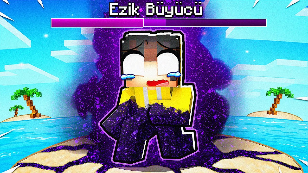 SADECE KARA BÜYÜ Adasında Ezik Büyücüyüm... 🧙 | Minecraft