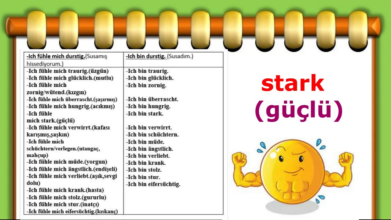 Almanca Duygular | Gefühle – Emotionen | 49.Bölüm