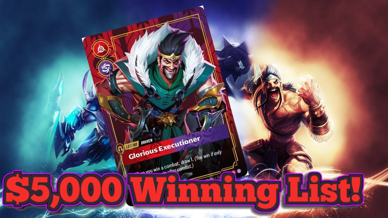 $5,000 Tournament Winning TURBO Draven Decklist! - Spiritforged Riftbound Decklist