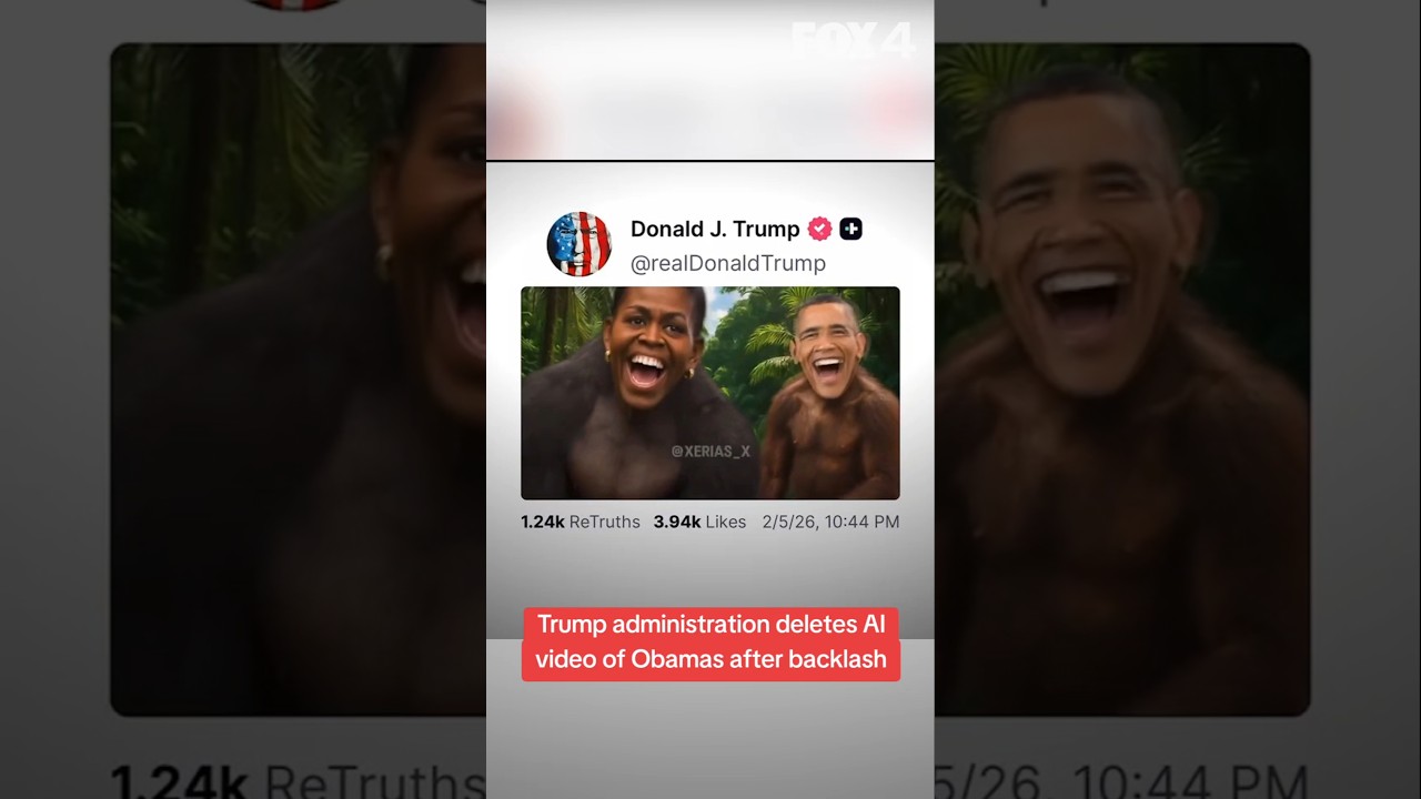 Trump deletes controversial Obama video