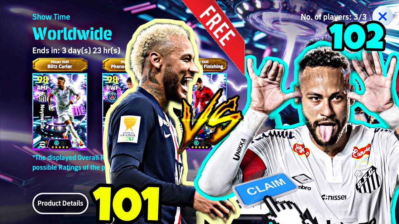 TEBUS NEYMAR SHOWTIME‼️😱🤩😍🔥🔥🔥✅ STATS PADU GILERR 🆚 NEYMAR PRIME PSG RAMBUT KUNING🥵😈🥶*RACIKAN SPECIAL