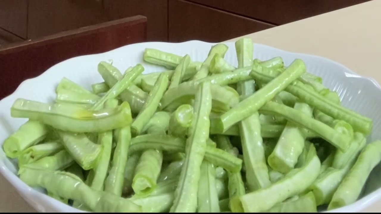 Steam Yardlong Beans #steamlongbeans #steamrecipe