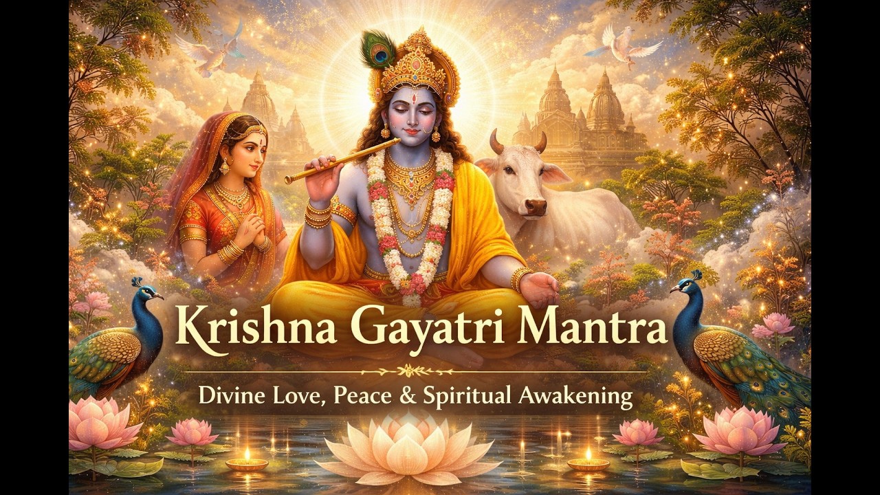 Krishna Gayatri Mantra | Divine Love, Peace & Spiritual Awakening