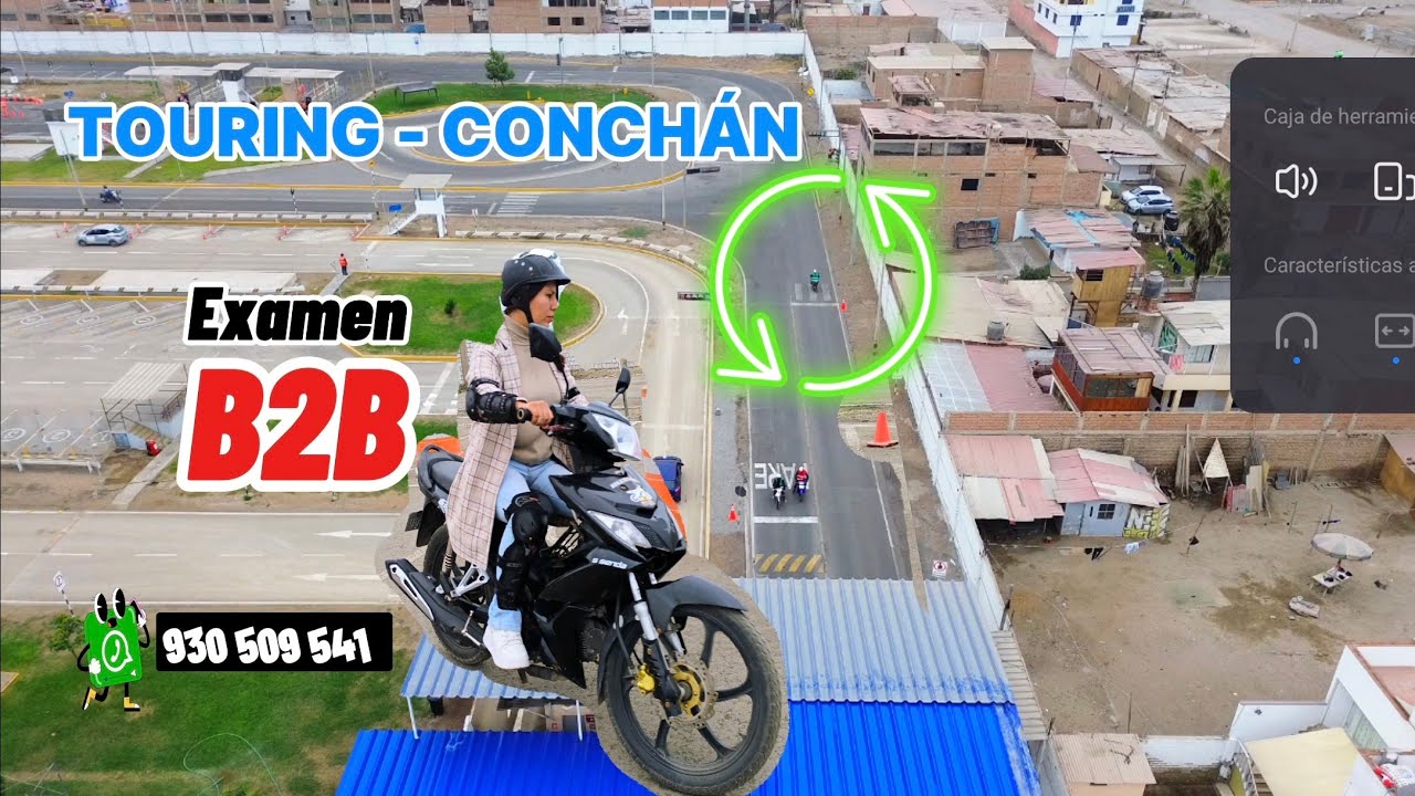 Examen de moto lineal B2B TOURING CONCHÁN actualizado - Lo último.