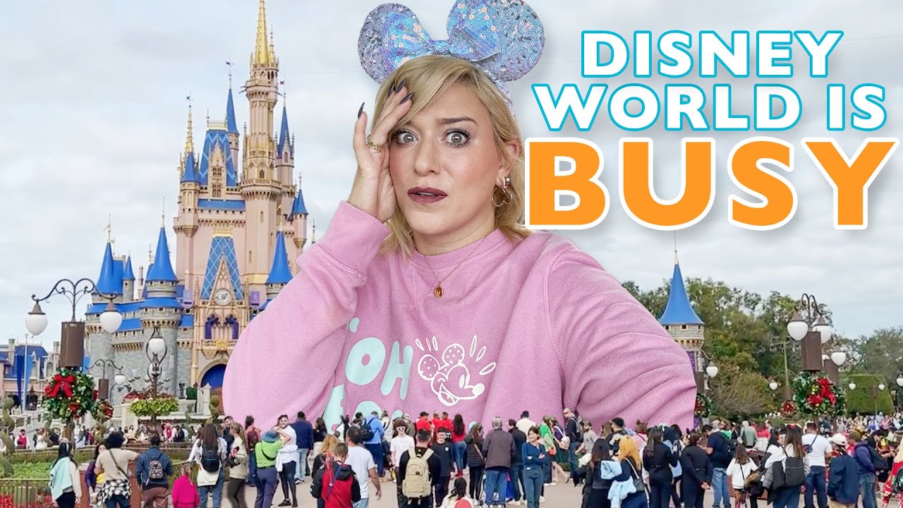 DISNEY WORLD CROWDS: Visiting ALL 4 Parks During The Busiest Time Of The Year