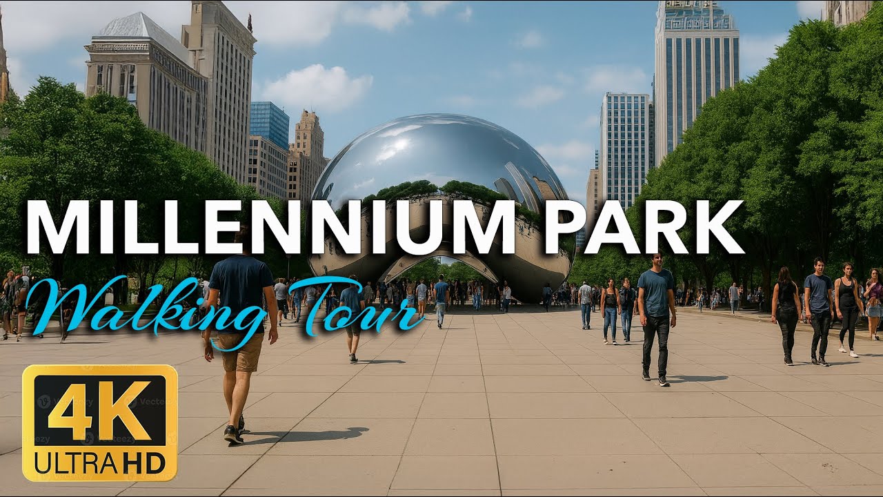 Walking Tour of Millennium Park Chicago 🌳 | 4K POV City Walk