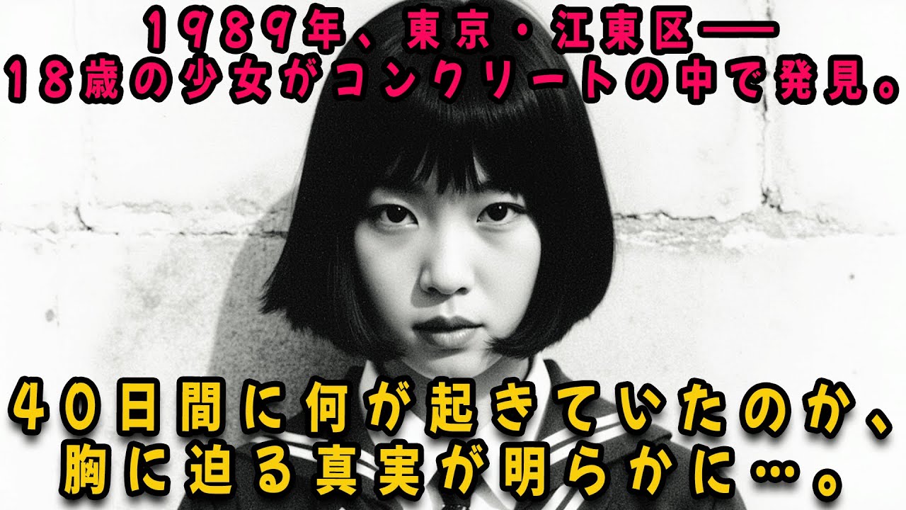 1989年、東京・江東区――18歳の少女がコンクリートの中で発見。40日間に何が起きていたのか、胸に迫る真実が明らかに…。