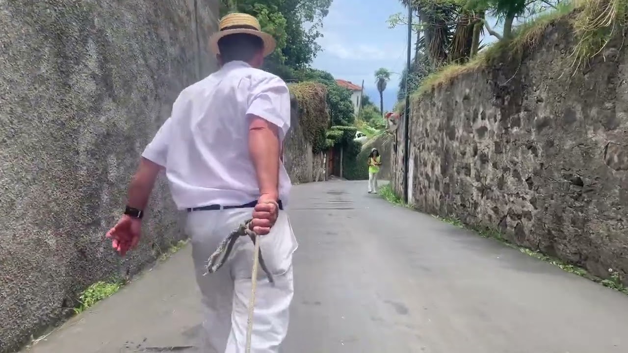 Carreiros do Monte Maderia Toboggan - One of the Best Attractions in Funchal! Full HD POV