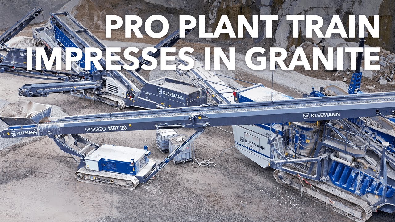 PRO Plant Train Impresses in “Graniteland” Quarry Bavarian Forest, Germany.  I Kleemann