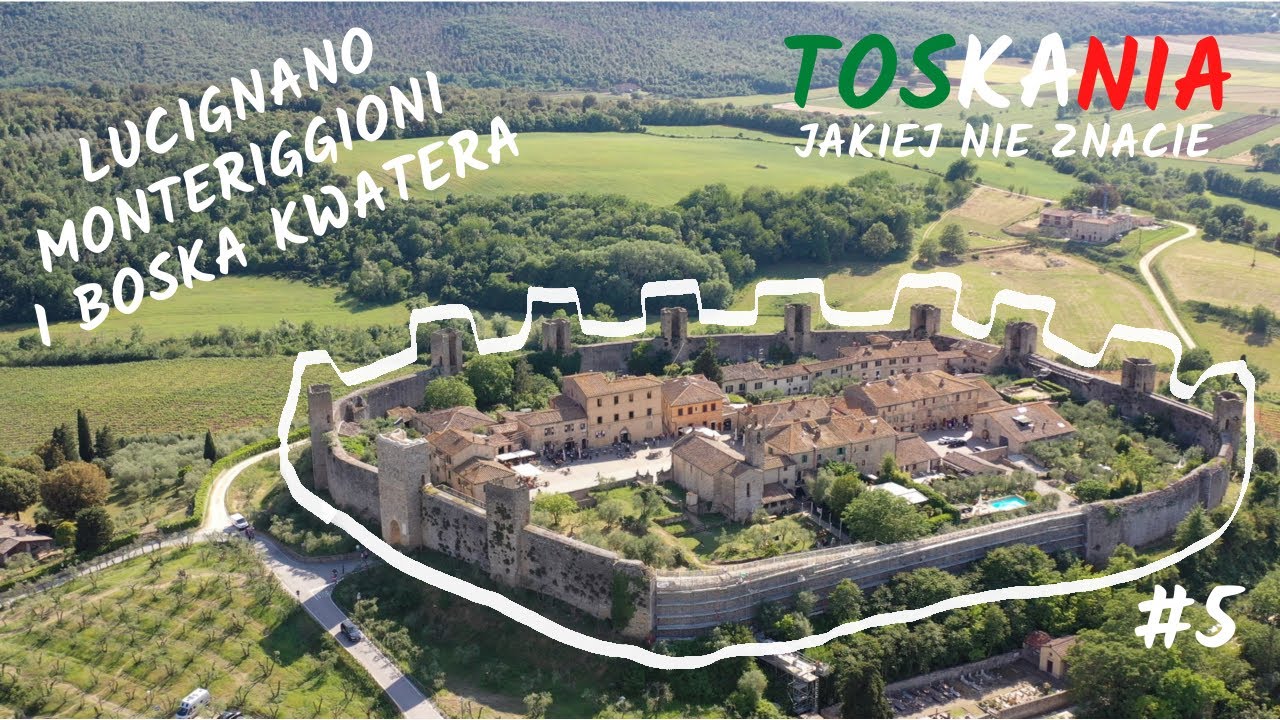 Toskania jakiej nie znacie - włoskie perełki - Monteriggioni, Lucignano i boska kwatera - odcinek 5