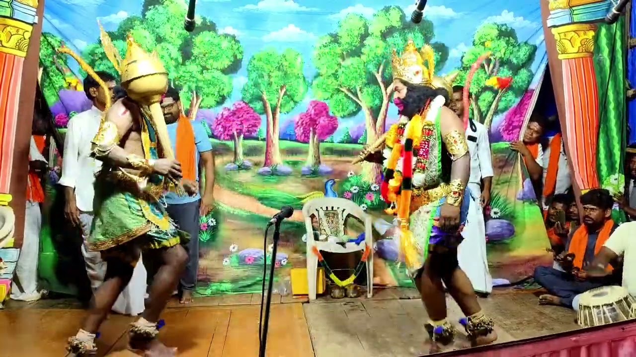 చిరుతల రామాయణం వీధి నాటకం 3వ రోజు గ్రామం జంగమయ్యపల్లి మండలం నవాబుపేట్ జిల్లా మహబూబ్నగర్