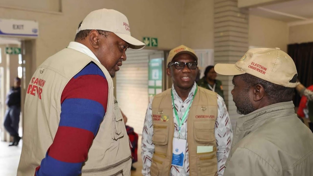 H.E President (rtd) Uhuru Kenyatta Leads AU Election Observers in South Africa's Polls