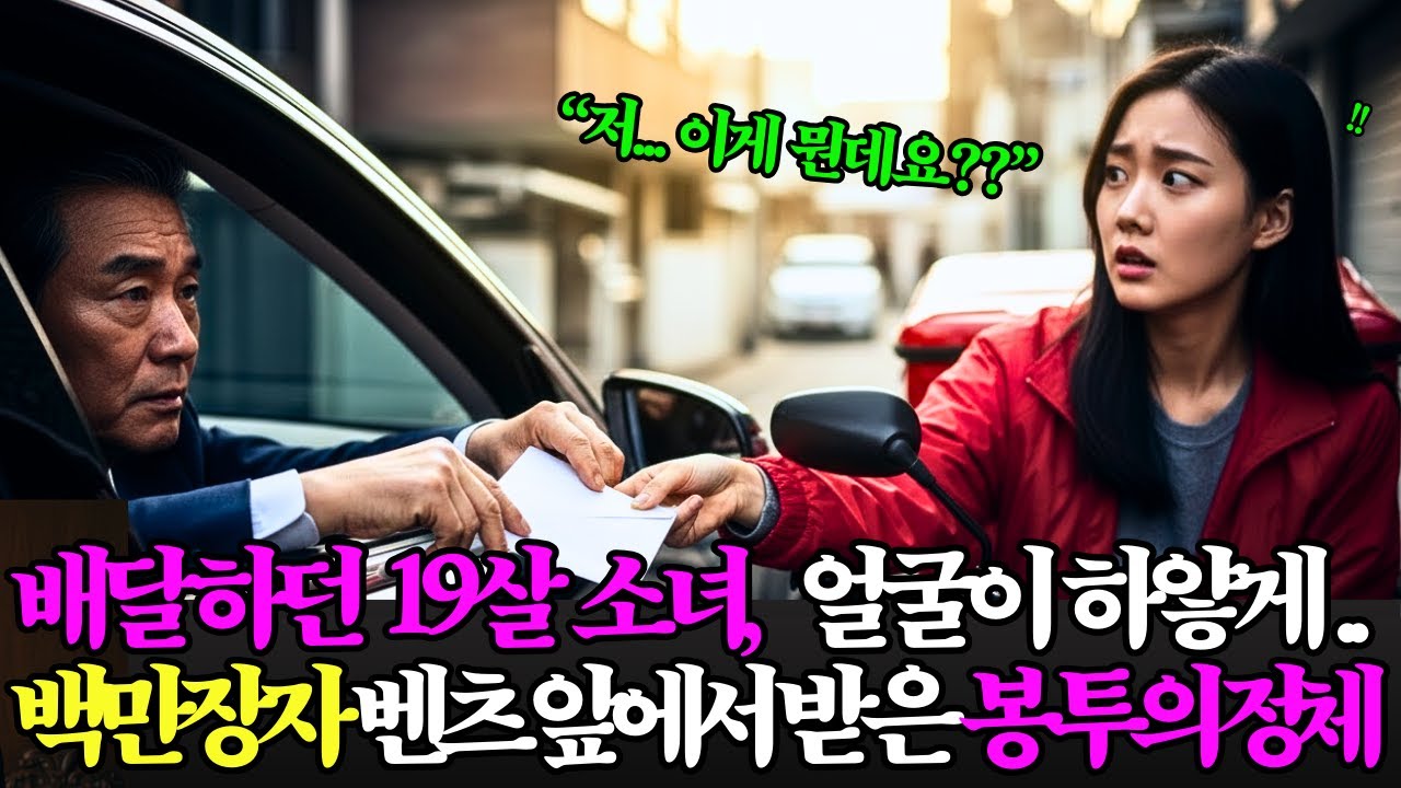 배달하던 소녀가장, 백만장자 벤츠 앞에서 받은 한 통의 봉투ㅣ이야기촌ㅣ시니어사연ㅣ인생사연ㅣ시니어드라마ㅣ감동사연