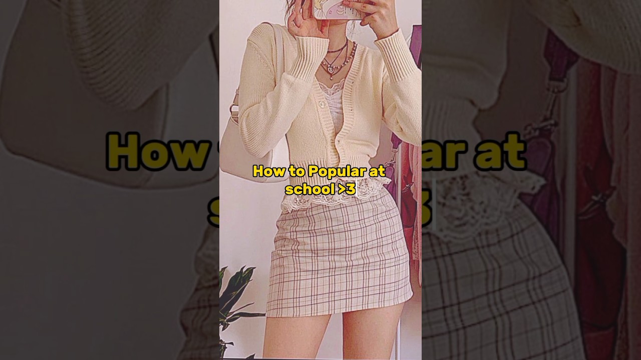 How to popular at school 💫 #shorts #shortfeed #school #popular #tips