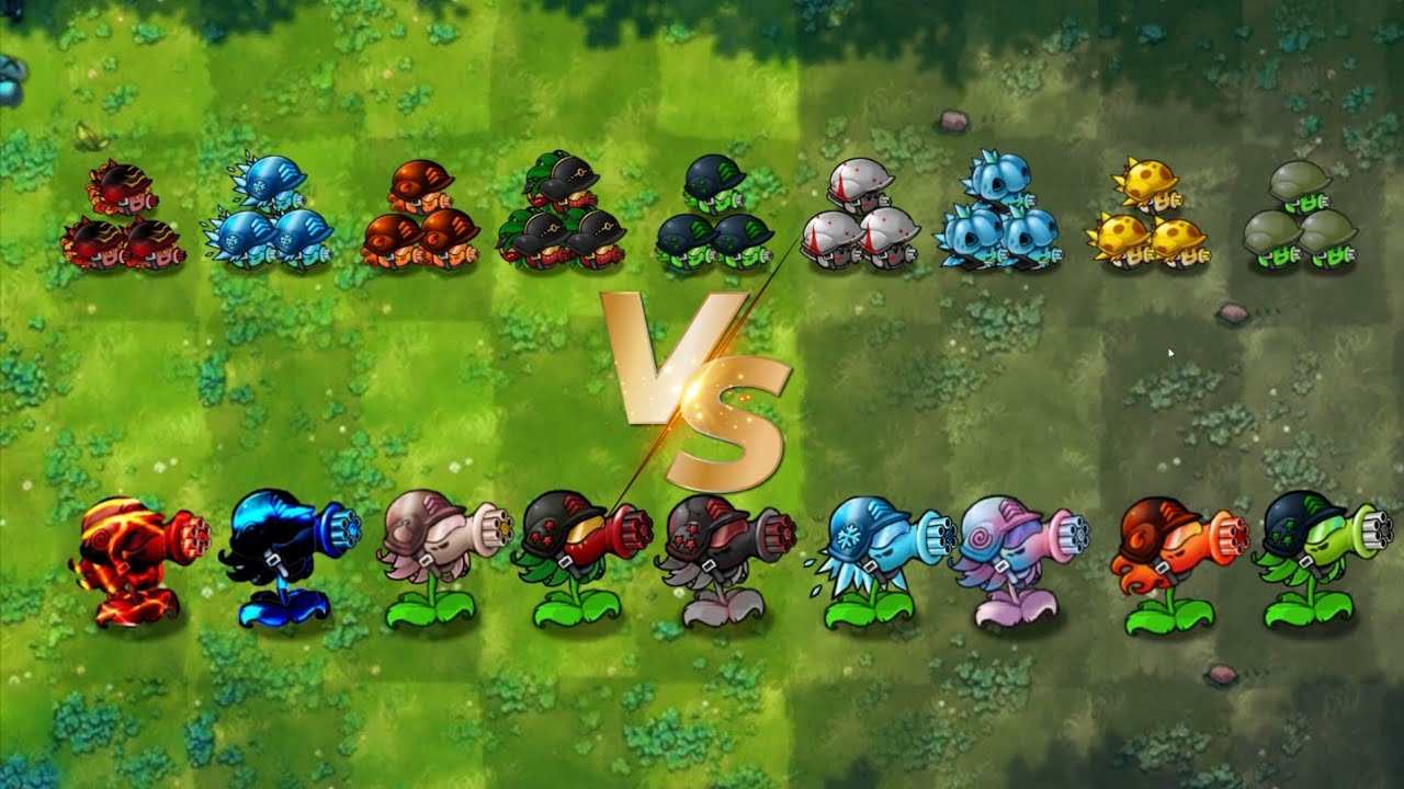 Pvz fusion 3.4.2 challenge!! Team super puff Gatling vs pea Gatling shooters - who will win?