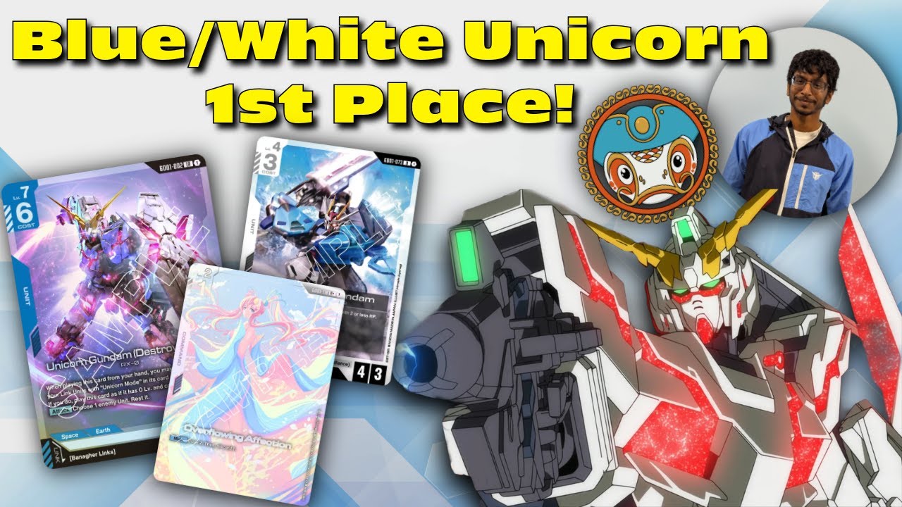 Box Tournament WINNER! - Blue/White Unicorn Deck Profile | Gundam Card Game